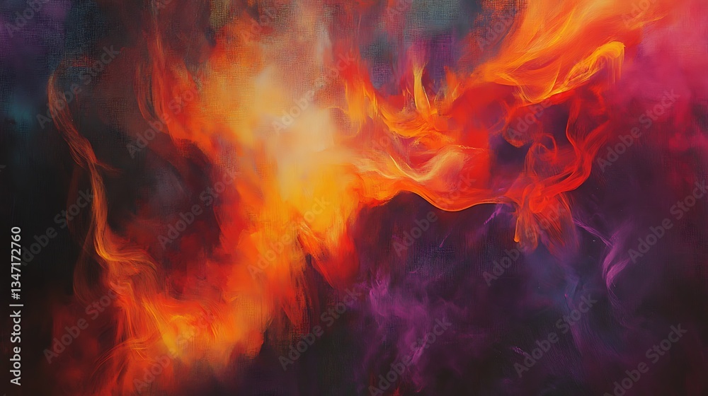 Fototapeta premium Abstract Fire Ink Fluid Explosion Background for Creative Design