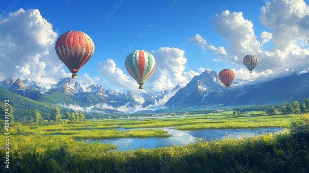 Fototapeta premium hot air balloon