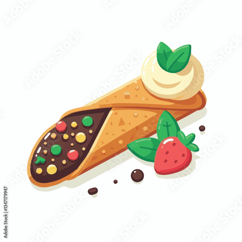 dessert, pastry, sweet, cannoli, food, delicious, chocolate, cream, italian, bakery, gourmet, cannolo, traditional, background, sicily, italy, creamy, white, breakfast, filling, ricotta, crust, cheese