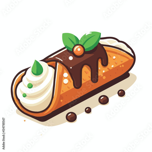 dessert, pastry, sweet, cannoli, food, delicious, chocolate, cream, italian, bakery, gourmet, cannolo, traditional, background, sicily, italy, creamy, white, breakfast, filling, ricotta, crust, cheese