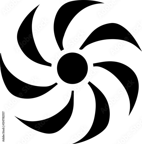 black and white abstract vector illustration