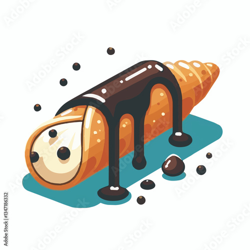 dessert, pastry, sweet, cannoli, food, delicious, chocolate, cream, italian, bakery, gourmet, cannolo, traditional, background, sicily, italy, creamy, white, breakfast, filling, ricotta, crust, cheese