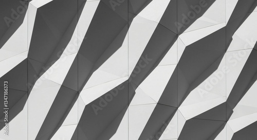 Geometric abstract pattern on wall.