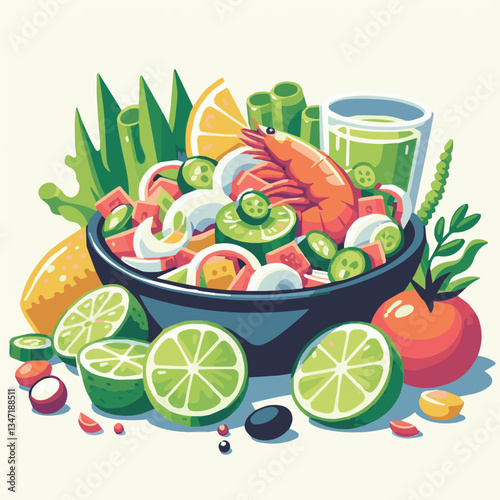 ceviche, food, seafood, gourmet, lime, fresh, meal, fish, appetizer, delicious, cuisine, citrus, peru, peruvian, restaurant, raw, cebiche, marinated, cilantro, onion, seviche, lunch, background, salad