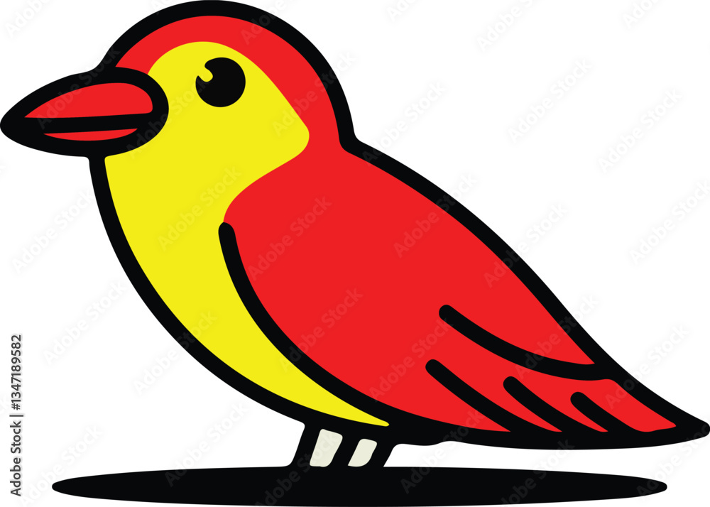 Fototapeta premium Elegant Bird Vector Illustration Artwork