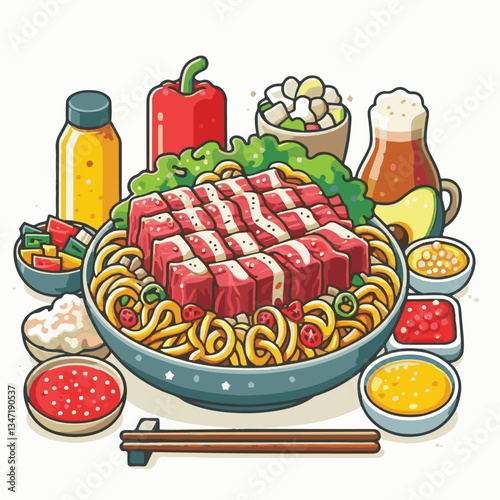 cuisine, meal, dish, meat, bulgogi, delicious, dinner, restaurant, beef, cooking, lunch, traditional, food, healthy, gourmet, asian, background, menu, spicy, plate, bbq, korean, korean food, barbecue,
