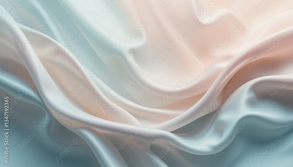 Obraz premium Elegant and soft fabric texture studio setting textile photography serene environment close-up view softness and flow concept for enhanced visual appeal