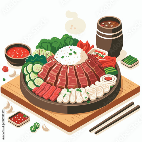 cuisine, meal, dish, meat, bulgogi, delicious, dinner, restaurant, beef, cooking, lunch, traditional, food, healthy, gourmet, asian, background, menu, spicy, plate, bbq, korean, korean food, barbecue,