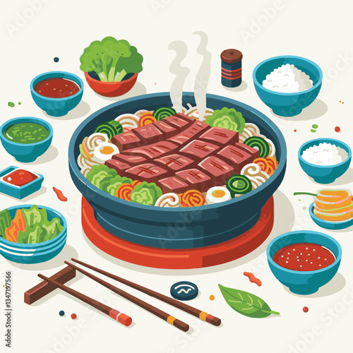 cuisine, meal, dish, meat, bulgogi, delicious, dinner, restaurant, beef, cooking, lunch, traditional, food, healthy, gourmet, asian, background, menu, spicy, plate, bbq, korean, korean food, barbecue,