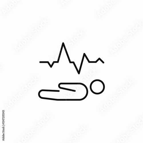 alive pulse icon sign vector