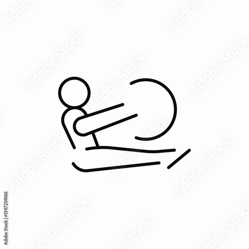 gym exercise icon sign vector