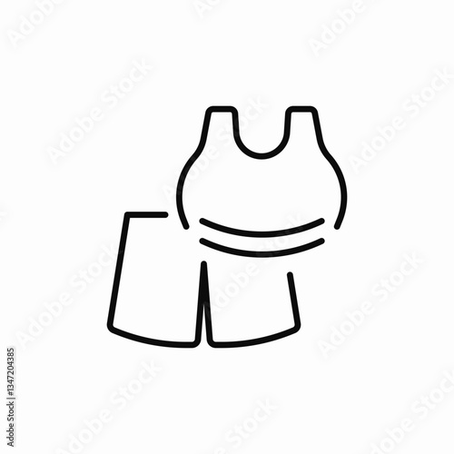 gym sportswear icon sign vector