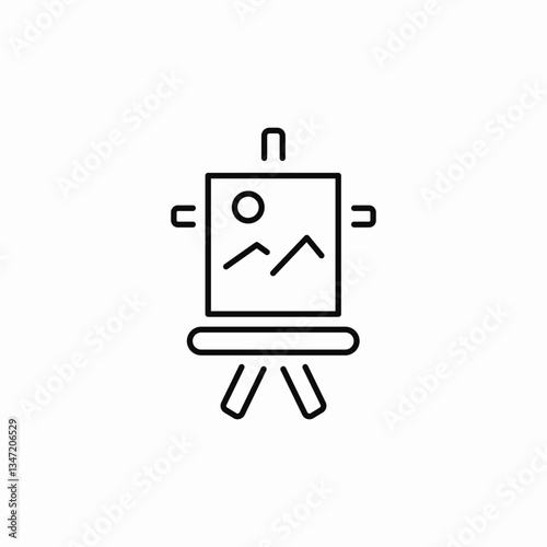 painting canvas icon sign vector