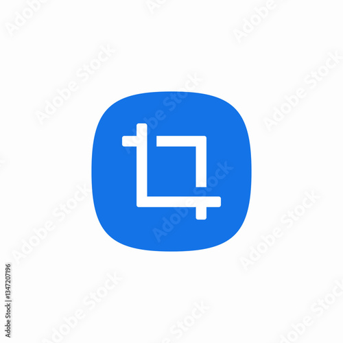 picture crop icon sign vector