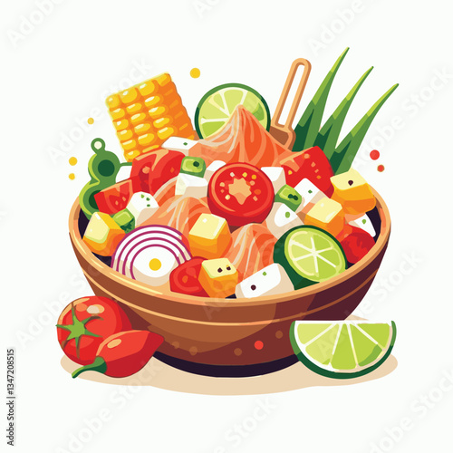 ceviche, food, seafood, gourmet, lime, fresh, meal, fish, appetizer, delicious, cuisine, citrus, peru, peruvian, restaurant, raw, cebiche, marinated, cilantro, onion, seviche, lunch, background, salad