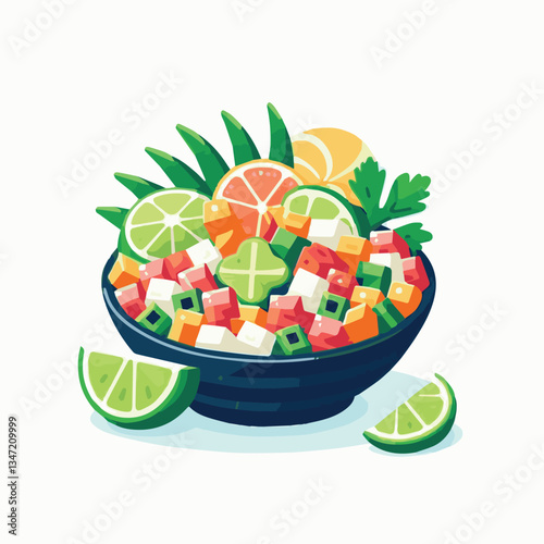 ceviche, food, seafood, gourmet, lime, fresh, meal, fish, appetizer, delicious, cuisine, citrus, peru, peruvian, restaurant, raw, cebiche, marinated, cilantro, onion, seviche, lunch, background, salad
