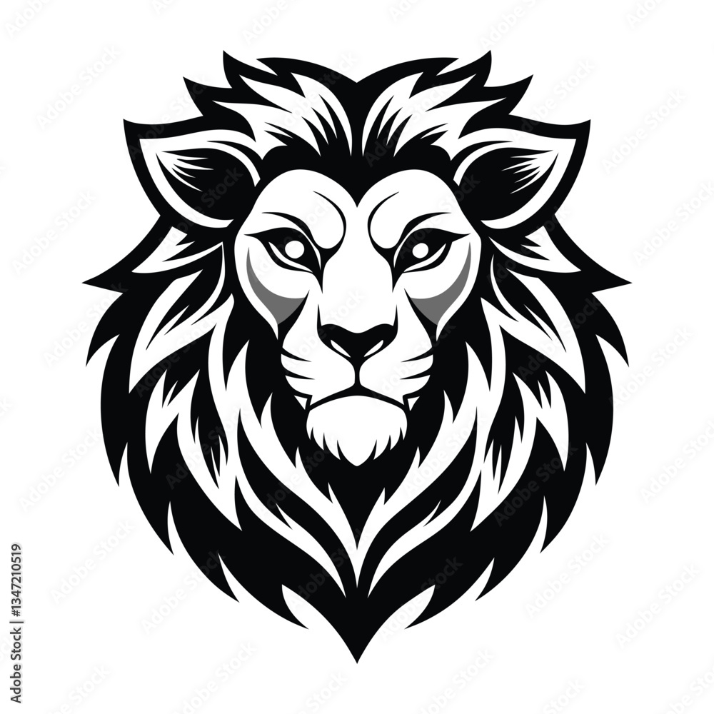 Fototapeta premium lion head vector
