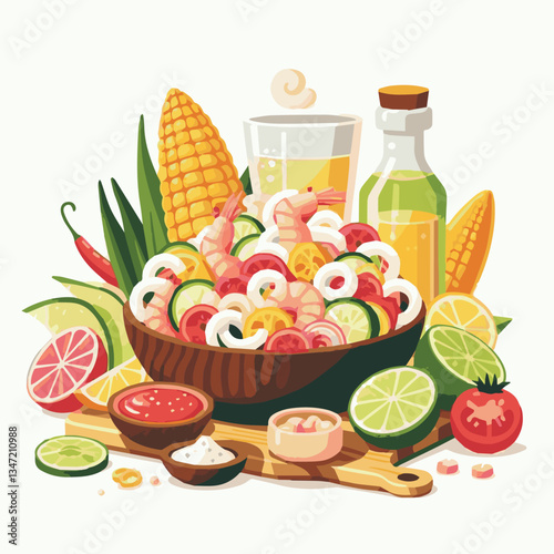 ceviche, food, seafood, gourmet, lime, fresh, meal, fish, appetizer, delicious, cuisine, citrus, peru, peruvian, restaurant, raw, cebiche, marinated, cilantro, onion, seviche, lunch, background, salad