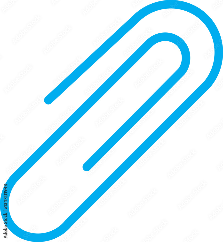 Paper clip icon. File Attachment, Paperclip line style isolated on transparent background. Stationery element. Attach link sign button. Paperclip outline vector icon with editable stroke. Paper clip icon. File Attachment, Paperclip line style isolated on transparent background. Stationery element. Attach link sign button. Paperclip outline vector icon with editable stroke.