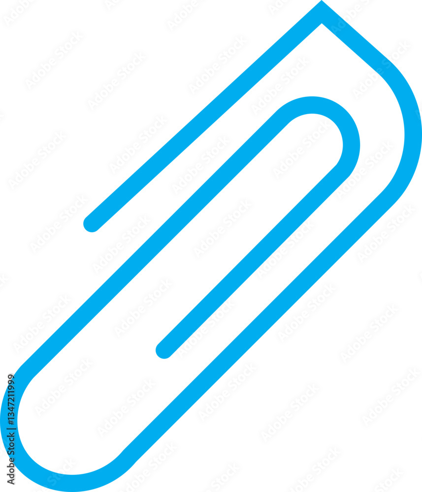 Paper clip icon. File Attachment, Paperclip line style isolated on transparent background. Stationery element. Attach link sign button. Paperclip outline vector icon with editable stroke. Paper clip icon. File Attachment, Paperclip line style isolated on transparent background. Stationery element. Attach link sign button. Paperclip outline vector icon with editable stroke.