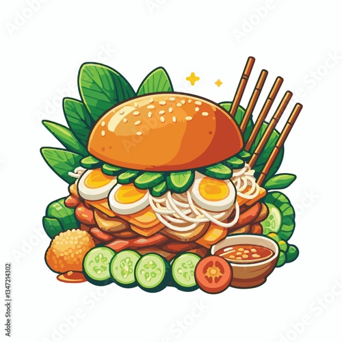 food, meat, lunch, cuisine, asian, delicious, sauce, traditional, meal, vietnamese, fresh, noodle, pork, vietnam, soup, vegetable, hanoi, dish, vermicelli, grilled, bun cha, chopsticks, bun, bowl, bac