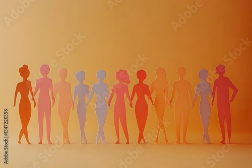 Wallpaper Mural Diverse People Holding Hands in Unity Torontodigital.ca