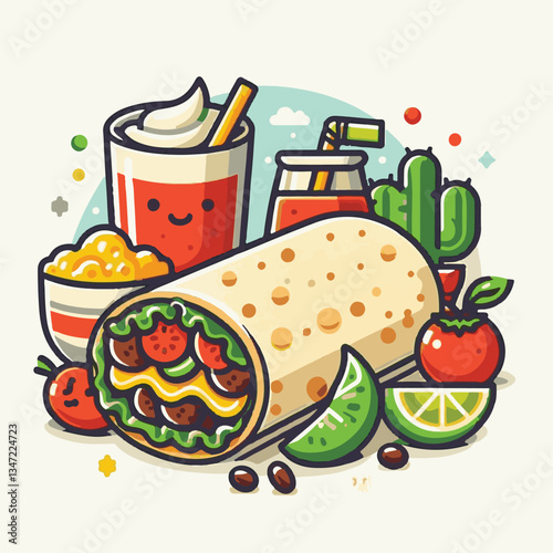 food, meal, restaurant, meat, burrito, menu, fast, delicious, lunch, dinner, snack, mexican, background, dish, beef, chicken, salad, isolated, grilled, bread, wrap, vegetable, set, collection, plate, 