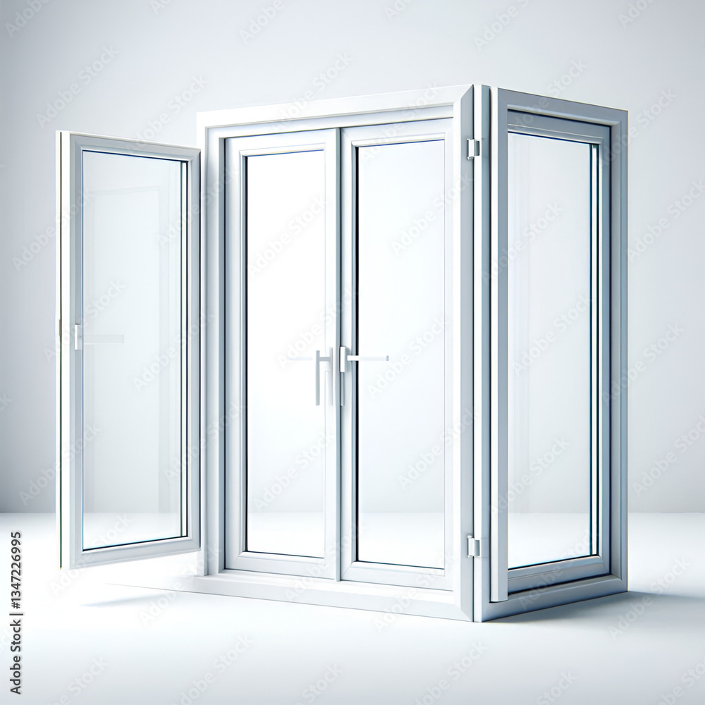 Window frames isolated on white background. Window frames isolated on white background.