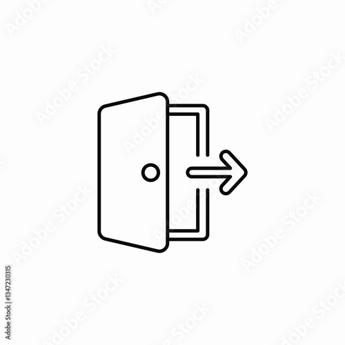 account log out icon sign vector