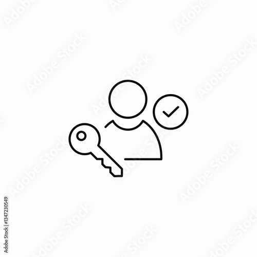 account protection completed icon sign vector