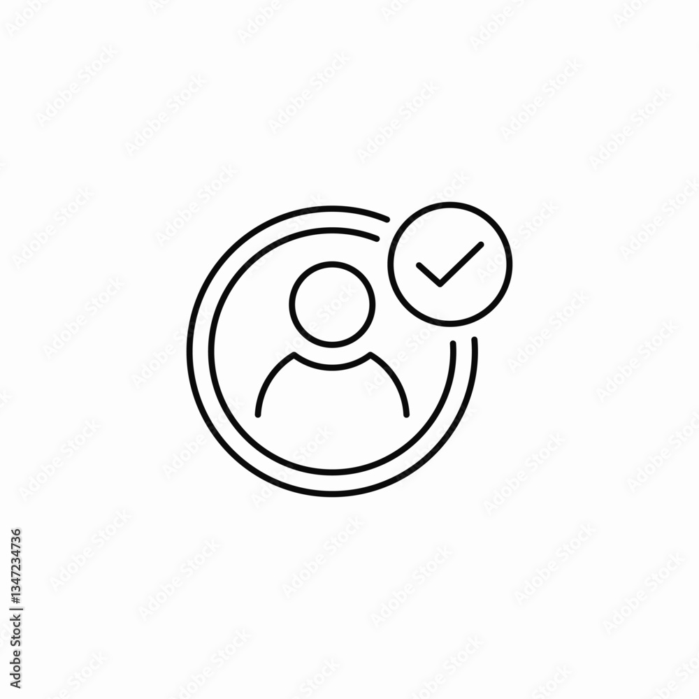 profile completion icon sign vector profile completion icon sign vector