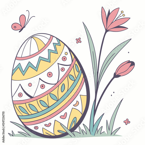 easter egg isolated on white background. great holiday. easter day