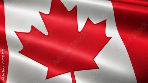 Canada day celebration with canadian flag symbolizing national pride