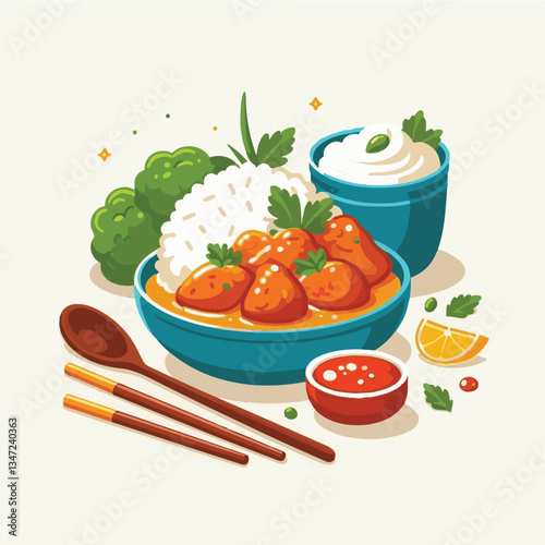 food, dinner, delicious, indian, chicken, traditional, cuisine, dish, meal, butter chicken, spicy, curry, restaurant, lunch, meat, rice, asian, tikka, masala, bowl, recipe, background, plate, tasty, c