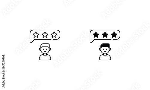 Online Reputation Management icons set vector stock illustration