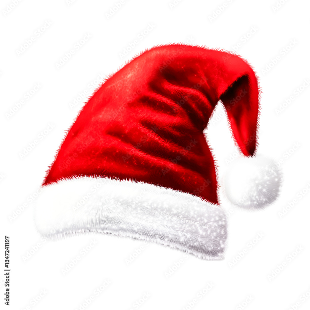 Festive Red Santa Hat Joyful Christmas Spirit Winter Wonderland Festive Red Santa Hat Joyful Christmas Spirit Winter Wonderland