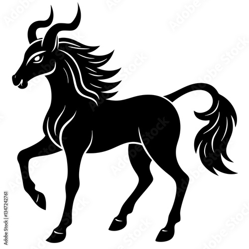 Centaur silhouette vector illustration