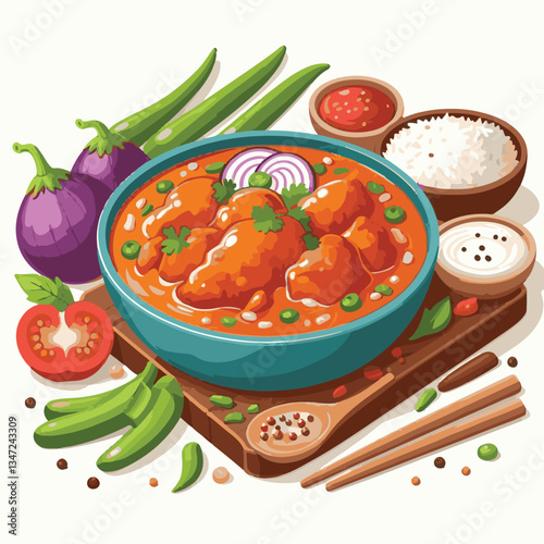 food, dinner, delicious, indian, chicken, traditional, cuisine, dish, meal, butter chicken, spicy, curry, restaurant, lunch, meat, rice, asian, tikka, masala, bowl, recipe, background, plate, tasty, c