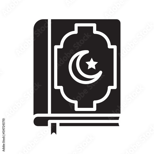 The Holy Quran icon symbol template for graphic and web design collection logo vector illustration