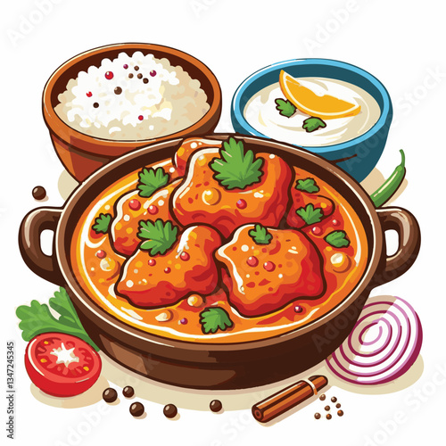 food, dinner, delicious, indian, chicken, traditional, cuisine, dish, meal, butter chicken, spicy, curry, restaurant, lunch, meat, rice, asian, tikka, masala, bowl, recipe, background, plate, tasty, c