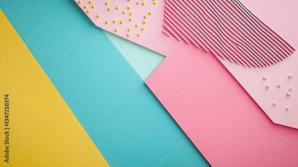 Vibrant Retro Patterns in 80s Style with Bold Colors and Shapes Vibrant Retro Patterns in 80s Style with Bold Colors and Shapes