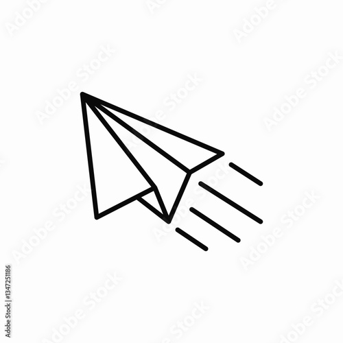 message shuttle send icon sign vector