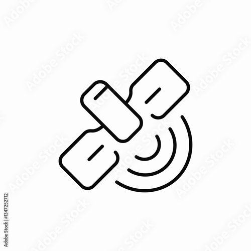satellite signal icon sign vector