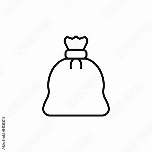 sack wrap icon sign vector