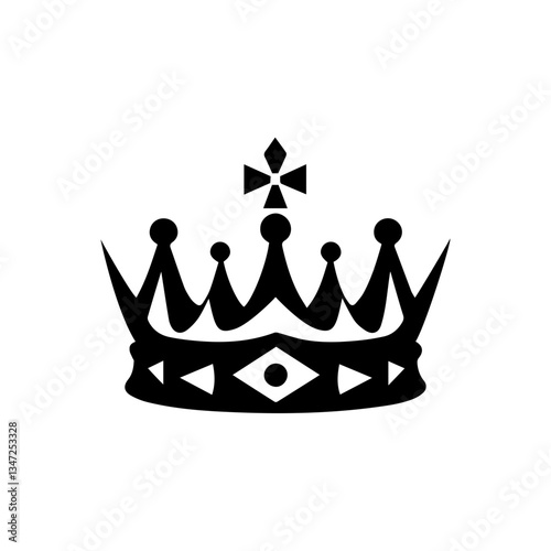 golden crown isolated on white background