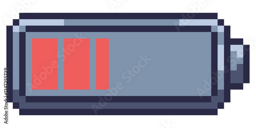pixel UI battery charging game