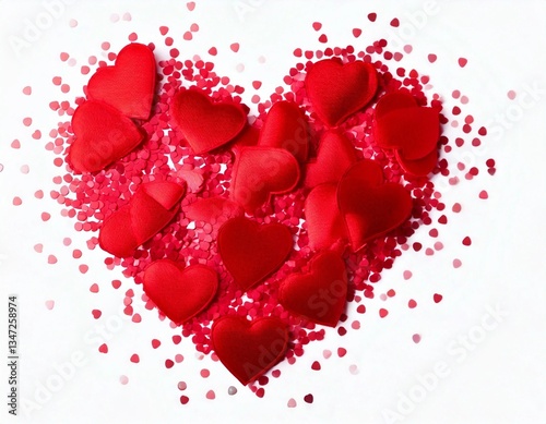 heart of rose petals