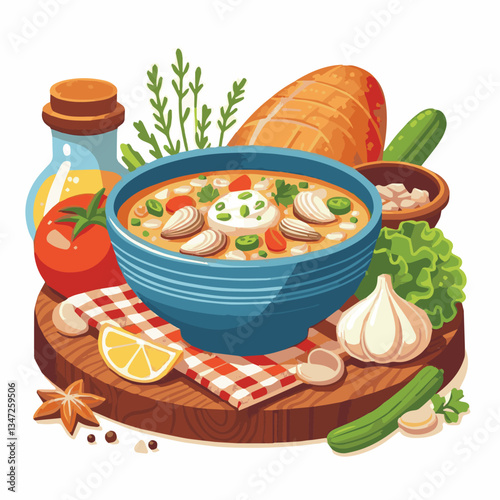 food, dinner, chowder, delicious, clam, bowl, soup, meal, lunch, seafood, gourmet, healthy, potato, creamy, cream, fresh, shellfish, white, cuisine, dish, parsley, bread, spoon, milk, hot, background,