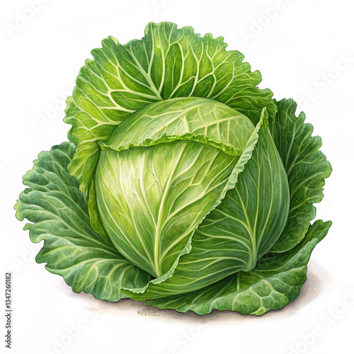 cabbage isolated on white background