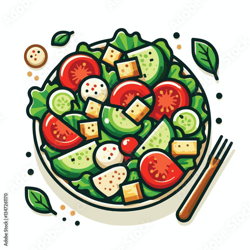 healthy, lunch, food, cheese, meal, lettuce, fresh, salad, green, gourmet, bread, parmesan, delicious, sauce, vegetable, dinner, caesar, bowl, chicken, appetizer, cuisine, dish, crouton, grilled, plat
